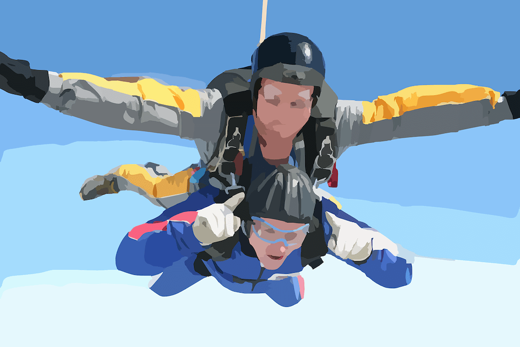 Tandem skydivers