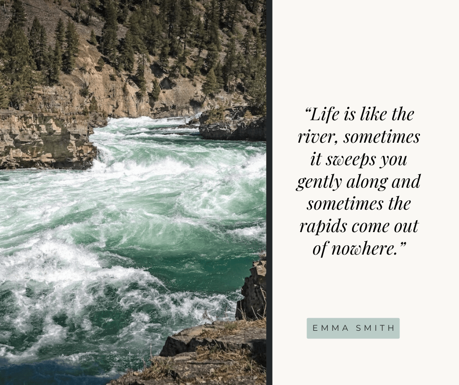 Caregiver River and Quote