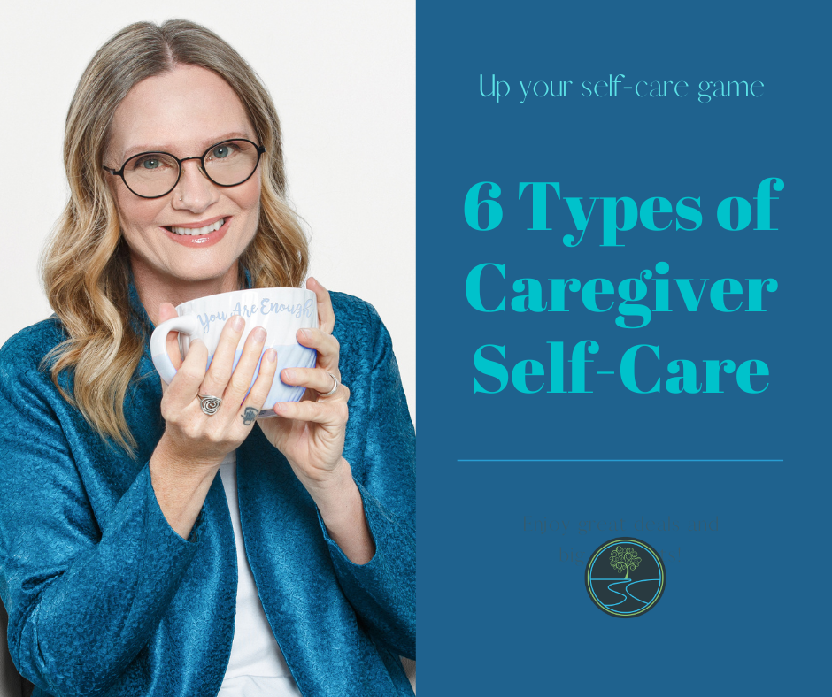 Woman holding coffee mug, 6 Types of Cargiver Self-Care